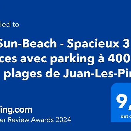 Le Sun-Beach - Spacieux 3 Pieces Avec Parking A 400 M Des Plages De Juan-Les-Pins Exterior photo