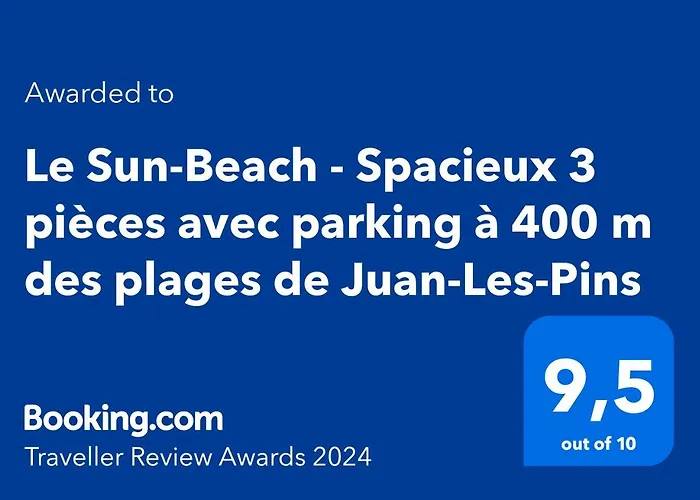 Le Sun-Beach - Spacieux 3 Pieces Avec Parking A 400 M Des Plages De Juan-Les-Pins
